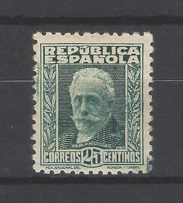 Spanje 1932 - Personages - kleurenfout - Edifil Esp. nº, Postzegels en Munten, Gestempeld
