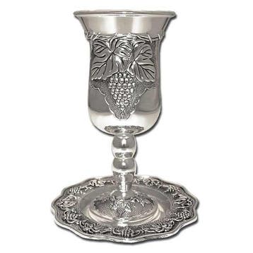 Kiddush beker druivenrank., Nieuw