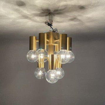 Spoetnik plafondlamp - Messing, Glas