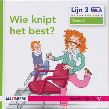 Lijn 3 Biebboekje 24***, thema 8, Wie knipt het best?, Verzenden, Nieuw