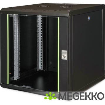Digitus DN-19 12U-6/6-SW rack 100 kg Wandrek Zwart, Verzenden, Nieuw