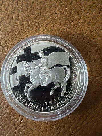 Liberia. 10 Dollars 2005 Olympischen Spiele 1956 - Reiten