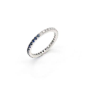 Eeuwigheidsring - 14 karaat Witgoud - 0.72ct. tw. Diamant