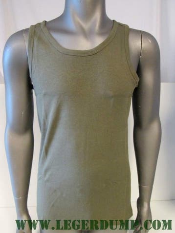 Singlet rib olive (T-shirts, Kleding), Kleding | Heren, Ophalen of Verzenden, Nieuw