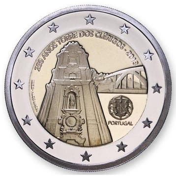 Portugal 2 Euro Clerigos 2013, Verzenden