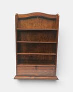 Kast - Antieke English Boekekast met lade - Hout