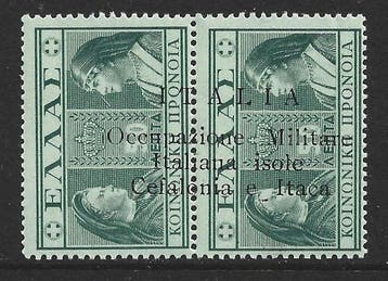 Ionische eilanden 1941 - Italiaanse militaire bezetting van, Gestempeld
