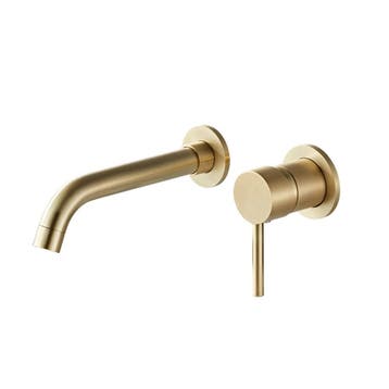 BWS Wastafelkraan Inbouw | Gold | Incl.Inbouwdeel |, Doe-het-zelf en Verbouw, Sanitair, Ophalen of Verzenden, Nieuw, Kraan