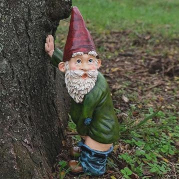 Grappige Plassende Tuinkabouter - Resin Beeldje voor Tuin &, Verzamelen, Beelden en Beeldjes, Verzenden, Nieuw