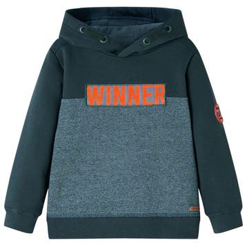 vidaXL Kindertrui met capuchon 116 donkergroen, Verzenden, Nieuw