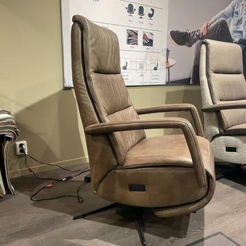 Chanti Relaxfauteuil met Sta Op - IN.HOUSE, Nieuw, Ophalen of Verzenden, 50 tot 75 cm, Leer