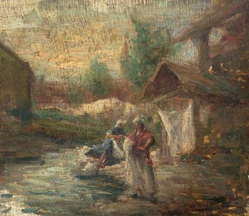 Mosè di Giosuè Bianchi (1840-1904) - Le lavandaie al