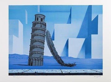 René Magritte (after) - La Nuit de Pise, Antiek en Kunst