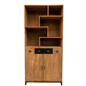 Moderne boekenkast met stalen accentenBoekenkasten, Huis en Inrichting, Kasten | Boekenkasten, Ophalen of Verzenden, Nieuw
