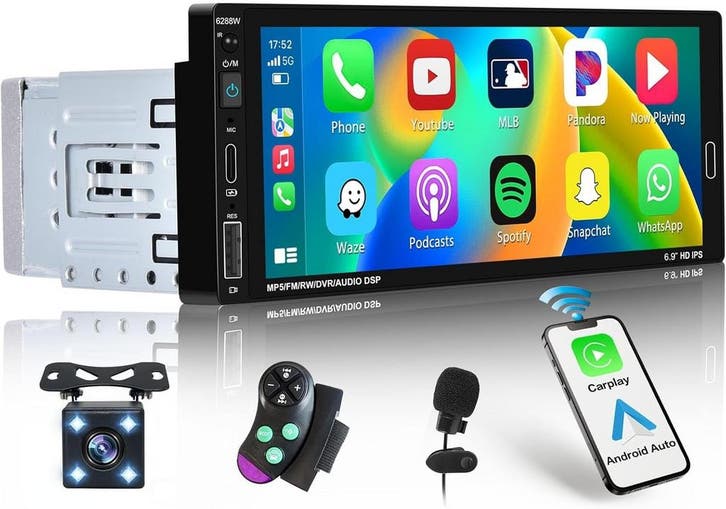 Touchscreen Autoradio 1 DIN - Android Auto - Laatste Stuk!, Auto diversen, Autoradio's, Nieuw, Ophalen of Verzenden