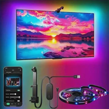 RGBIC LED TV Achtergrondverlichting met Camera & Muziek Sync, Verzenden, Nieuw