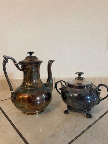 Christofle - Theepot (2) - Verzilverd - Argenterie
