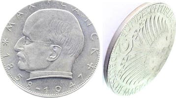 1967 Duitsland Fehlpraegung 2 Dm 1067j artfremder Rohling..., Verzenden