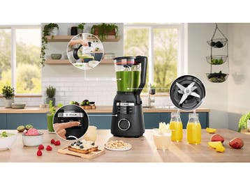 Bosch -   Vitapower Serie 6 Blender Zwart, Witgoed en Apparatuur, Blenders, Verzenden, Nieuw, Blender