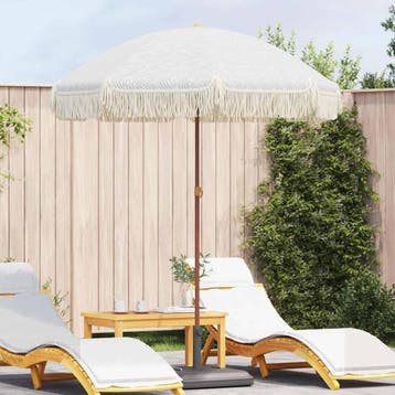 vidaXL Strandparasol 160 x 160 x 196 cm Polyester en staal, Verzenden, Nieuw, 1 tot 2 meter, Strandparasol