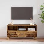vidaXL TV-kast met lade Oudhout 102 x 36 x 50 cm Bewerkt, Huis en Inrichting, Minder dan 50 cm, Verzenden, Nieuw, Minder dan 100 cm