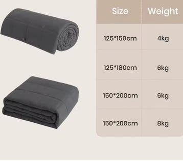 Verzwaarde Deken Volwassenen 4-8 kg Slaapcomfort, Verzenden, Nieuw
