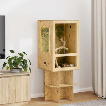 vidaXL Terrarium Bruin 50 x 50 x 80 cm OSB, Dieren en Toebehoren, Verzenden, Nieuw