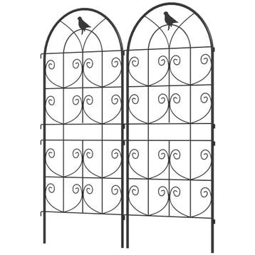 TRUUSK Rankgitter Metaal 2-delige Set - Roestvrij - Vogelont, Tuin en Terras, Verzenden