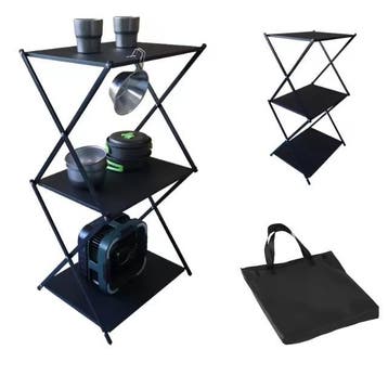 Camping Opbergrek 3 Laags Opvouwbaar – BBQ Outdoor Kast, Verzenden, Nieuw