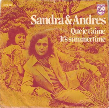 Single vinyl / 7 inch - Sandra &amp; Andres - Que Je Taime, Verzenden, Zo goed als nieuw, 7 inch, Pop