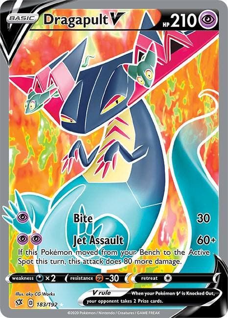 Dragapult V #183, Hobby en Vrije tijd, Verzamelkaartspellen | Pokémon, Nieuw, Ophalen of Verzenden