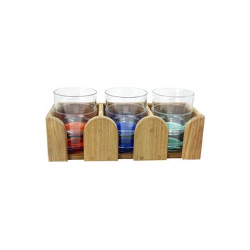 Mokkenrek 29,5 cm Teak, Ophalen of Verzenden, Nieuw