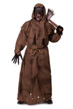 Kostuum Zombie Monnik Bruin Pak Zombiepak Masker Horror Cape, Carnaval, Nieuw, Overige maten, Ophalen of Verzenden