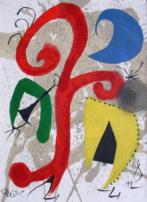 Joan Miro (1893-1983) - Jardin au clair de lune, Antiek en Kunst, Antiek | Overige Antiek