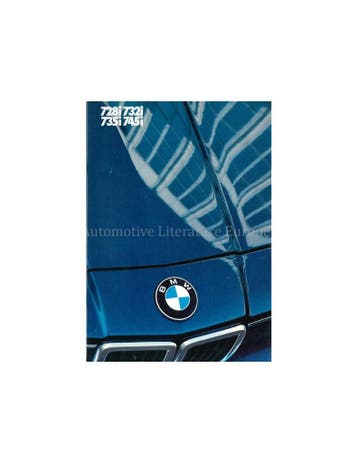1985 BMW 7 SERIE BROCHURE ENGELS, Nieuw, BMW, Author