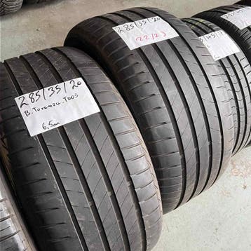 2 x Bridgestone Turanza T005 285-35-20 Zomerbanden 6,5mm, Auto-onderdelen, Gebruikt, 285 mm, Ophalen of Verzenden, Band(en)
