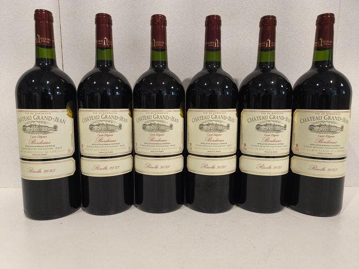 2023 Château Grand-Jean, Cuvée Elégance - Bordeaux - 6, Verzamelen, Wijnen