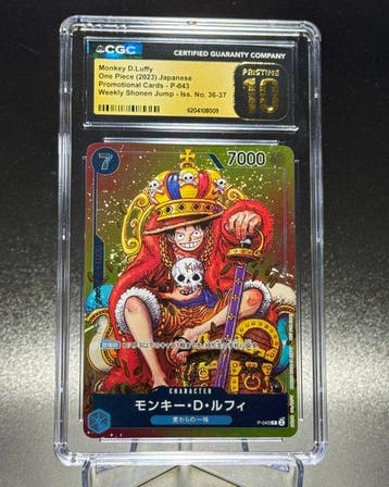 Bandai - 1 Graded card - One Piece - Monkey D. Luffy P-043, Nieuw