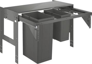 2dekans | GROHE Inbouw prullenbak - 2 afvalbakken (1x29L en, Ophalen of Verzenden, Zo goed als nieuw