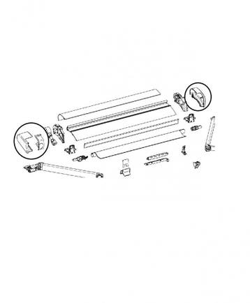 Thule eindkap Wit L+R 6200, Ophalen of Verzenden, Nieuw, Thule
