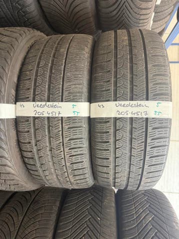 205-45-17 Vredestein ALL SEASON 5mm Incl Montage 205 45 17, Ophalen, Gebruikt, 17 inch, 205 mm