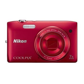 Nikon Coolpix S3500 Digitale Compact Camera - Rood (In doos), Verzenden, Zo goed als nieuw