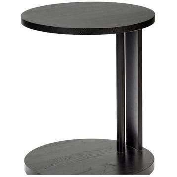 Serax Side Table Low Oak Stained Black Aura - Bijzettafel -, Huis en Inrichting, Minder dan 55 cm, Nieuw, Ophalen of Verzenden