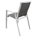 Set van 4 x New Valley dining tuinstoel stapelbaar wit, Ophalen of Verzenden, Nieuw