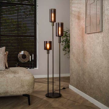 Lucaro Vloerlamp - Brons 3-lichts, Ophalen of Verzenden, Nieuw