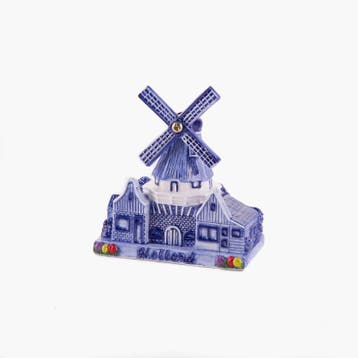 Stellingmolen 9x8 cm Holland - delftsblauw, Ophalen of Verzenden, Nieuw
