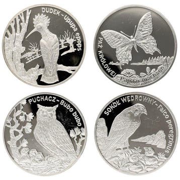 Polen. 20 Zlotych 2000/2008 - World Animals (4 stuks)