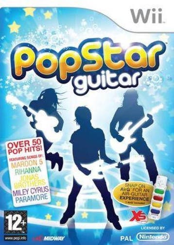 Popstar Guitar + AirG Snap On (Nintendo Wii), Verzenden, Gebruikt, Vanaf 7 jaar