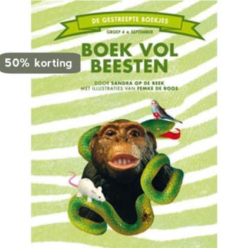 Boek vol beesten / De Gestreepte Boekjes 9789089220813, Verzenden, Zo goed als nieuw, S. Op de Beek