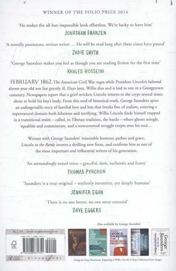 Lincoln in the Bardo 9781408871751 George Saunders, Verzenden, Gelezen, George Saunders